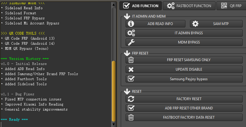 XTM ADB TOOL FRP,MDM,Mi Bypass等-www.ygw68.cn-无限科技